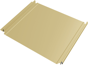 Кликфальц Double Pro Grand Line 0,45 ПЭ с пленкой на замках RAL 1014 слоновая кость