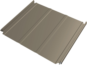Кликфальц Double Pro Line Grand Line 0,45 ПЭ с пленкой на замках RAL 1015 светлая слоновая кость