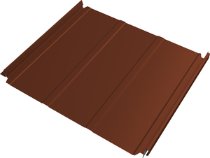 Кликфальц Double Pro Line Grand Line 0,45 ПЭ с пленкой на замках RAL 8004 терракота