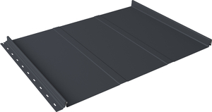 Кликфальц Line Grand Line 0,45 Drap ТХ двухсторонний с пленкой на замках RAL 7024 мокрый асфальт