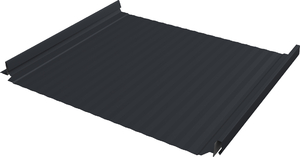 Кликфальц Про Гофр Grand Line 0,5 PurPro матовый с пленкой на замках RAL 7024 мокрый асфальт