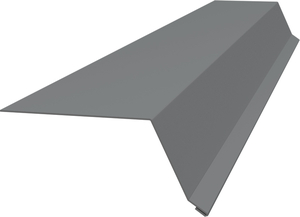 Планка капельник 100х55 Grand Line 0,45 ПЭ с пленкой RAL 7004 сигнальный серый (3м)