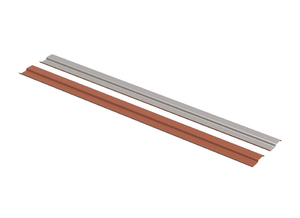Планка прижимная двустороняя R 2,3м красный/коричневый