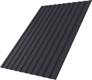 Профнастил С8A  Grand Line 0,45 Drap TwinColor с пленкой RAL 7024 мокрый асфальт