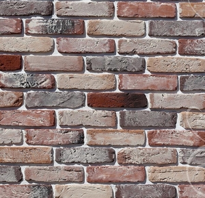 Рядовая плитка White Hills Design Берн брик, тычок 398-91 с расшивкой 1,2 см