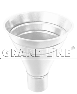 Воронка водосборная большая Grand Line ПУ 250/90мм RAL 9003 сигнальный белый